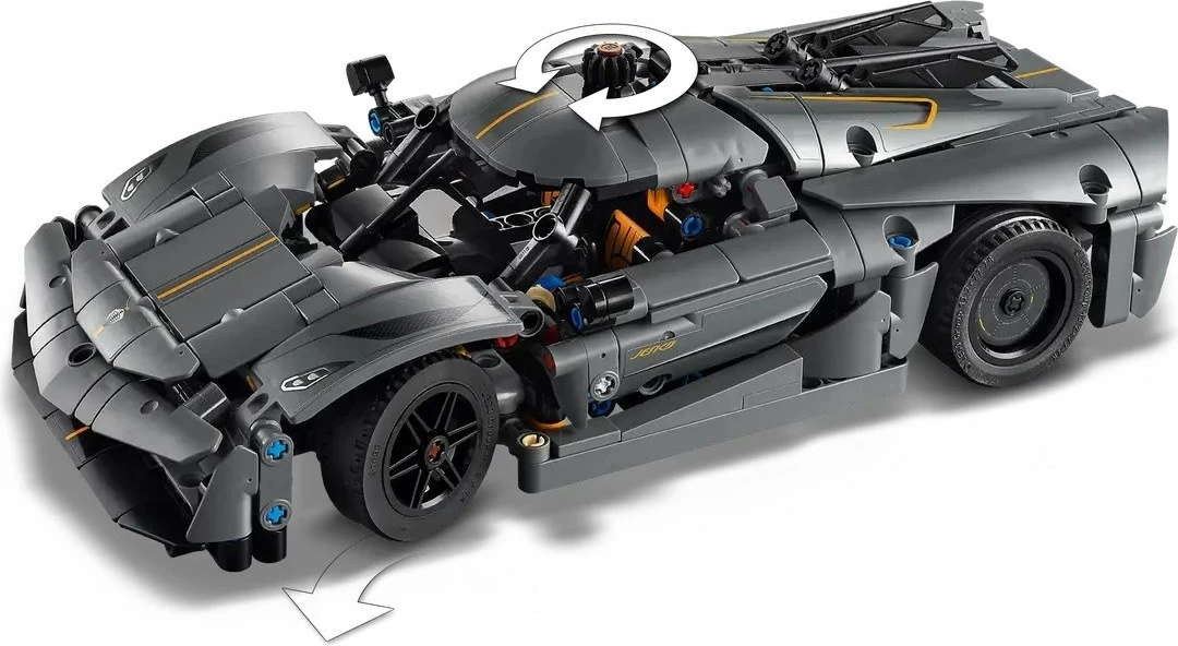 Set LEGO Technic 42173 Koenigsegg Jesko Absolute Grey Hypercar