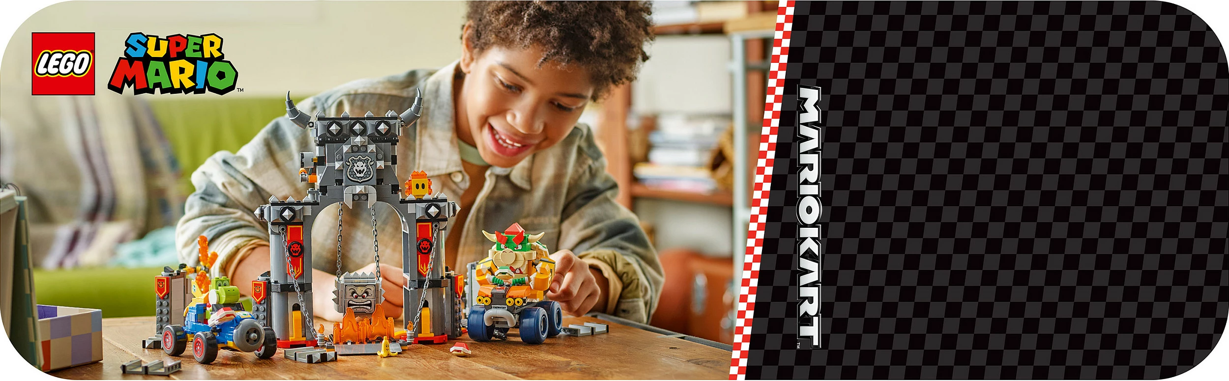 Set ndërtimi LEGO Super Mario Mario Kart 72039 Bowser's Castle, 1068 pjesë, 9+, multikolor