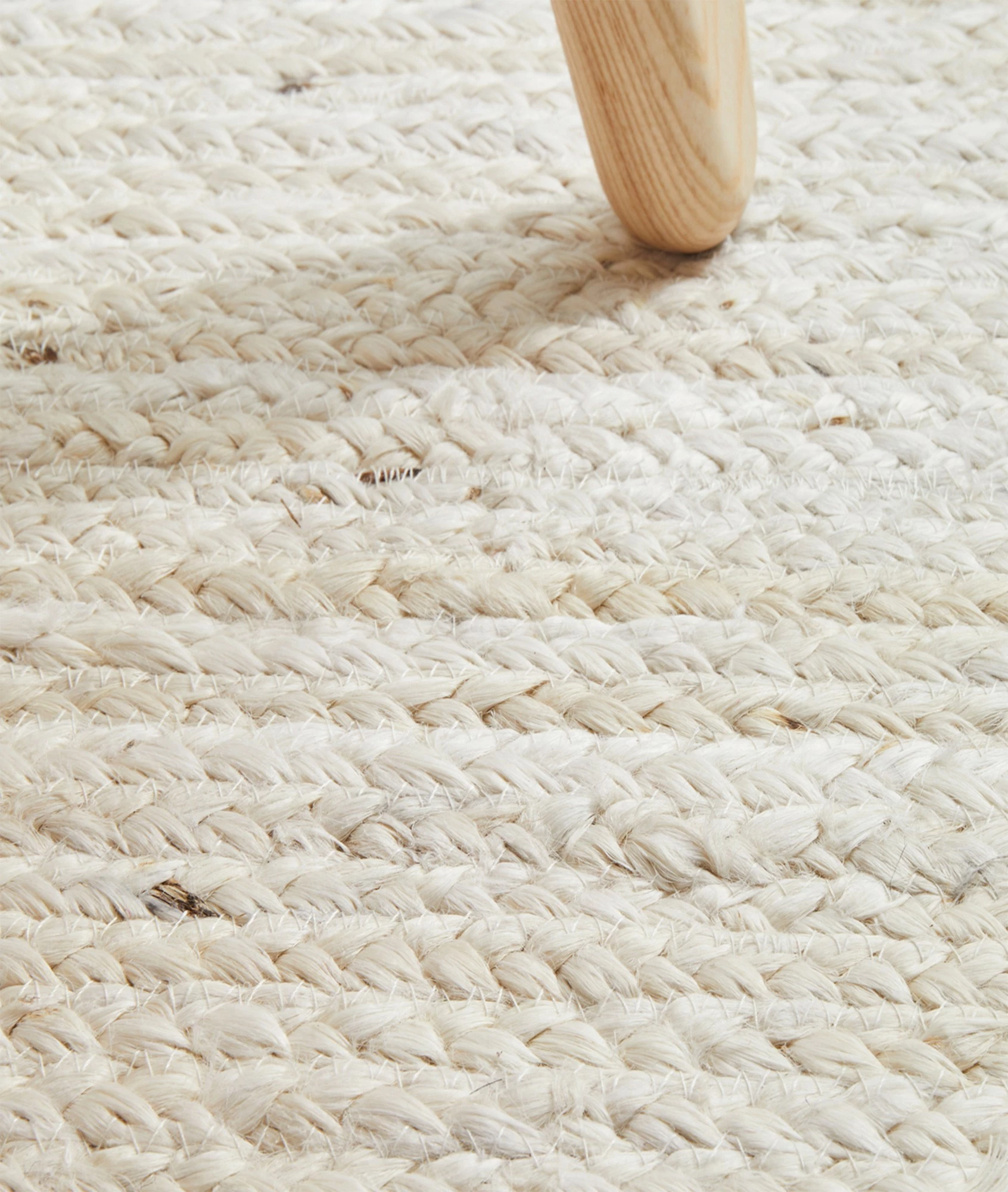 Qilim jute i thurur në dorë, ngjyrë natyrale, 160x240cm, Conceptum Hypnose 00026A