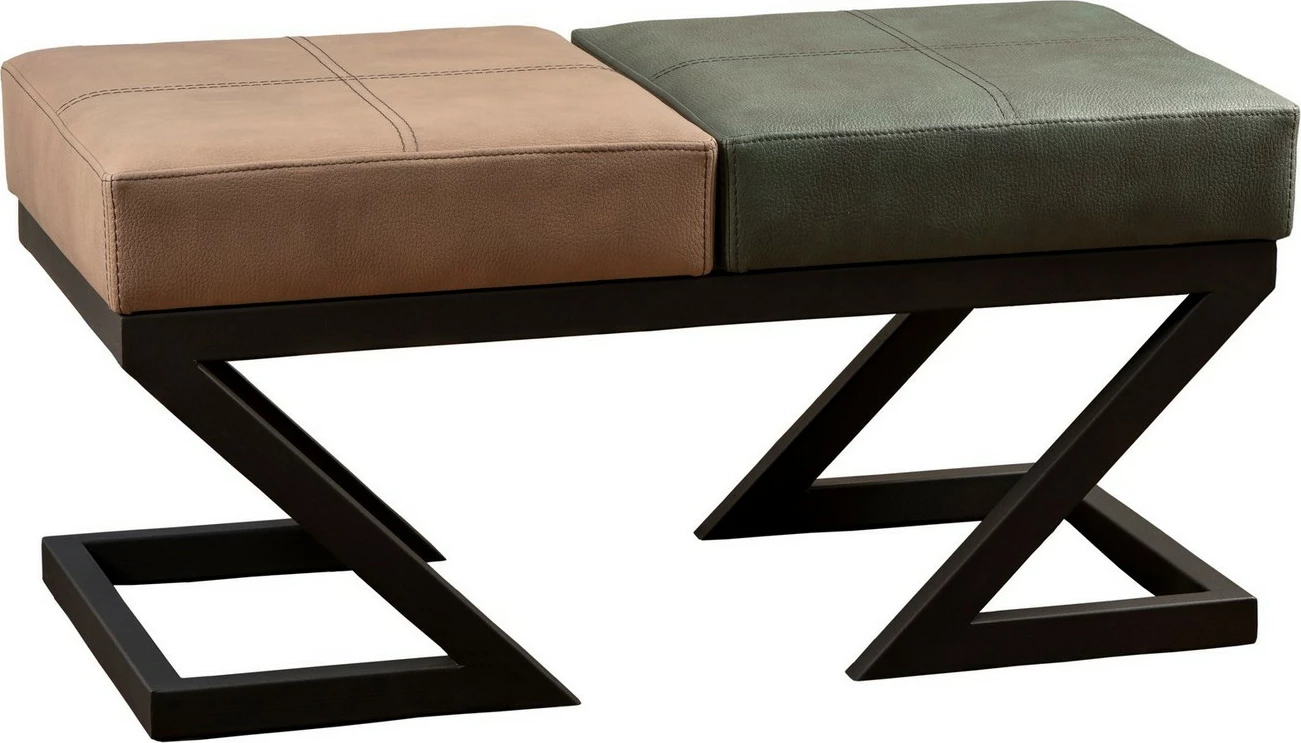 Puf industrial Atelier del Sofa, bezhë, e gjelbër, Brda