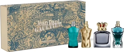 Set miniaturash Eau de Toilette dhe Parfum për meshkuj Jean Paul Gaultier 4x7ml