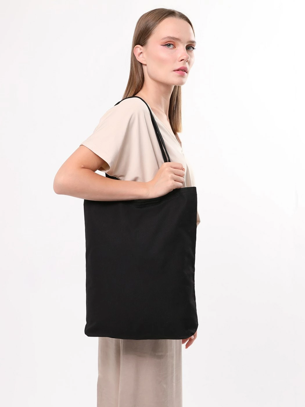 Qese tote Zoozie Bags, 1416, e zezë, 35x40x8cm