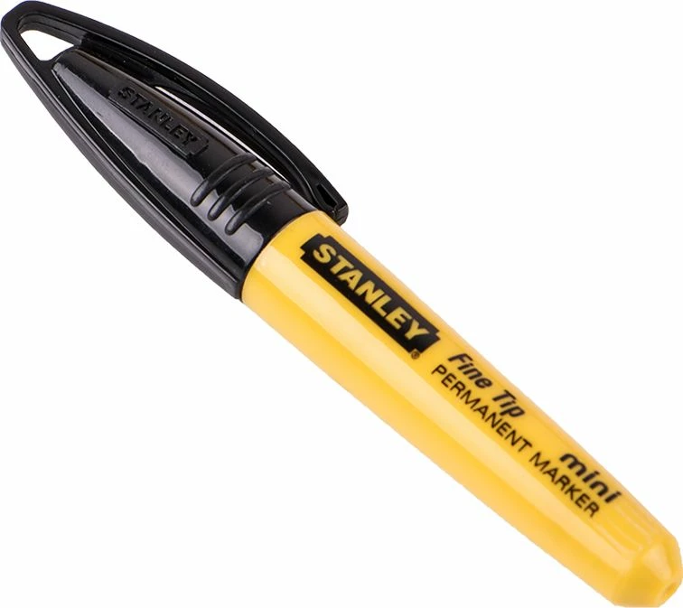 Marker permanent mini Stanley 47-324, majë e hollë, i zi, 1 copë