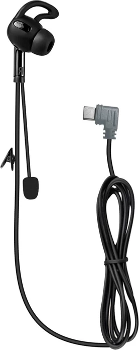 Kufje in-ear me USB-C EJEAS HIFI-R7 për interkom gjyqtarësh, të zeza