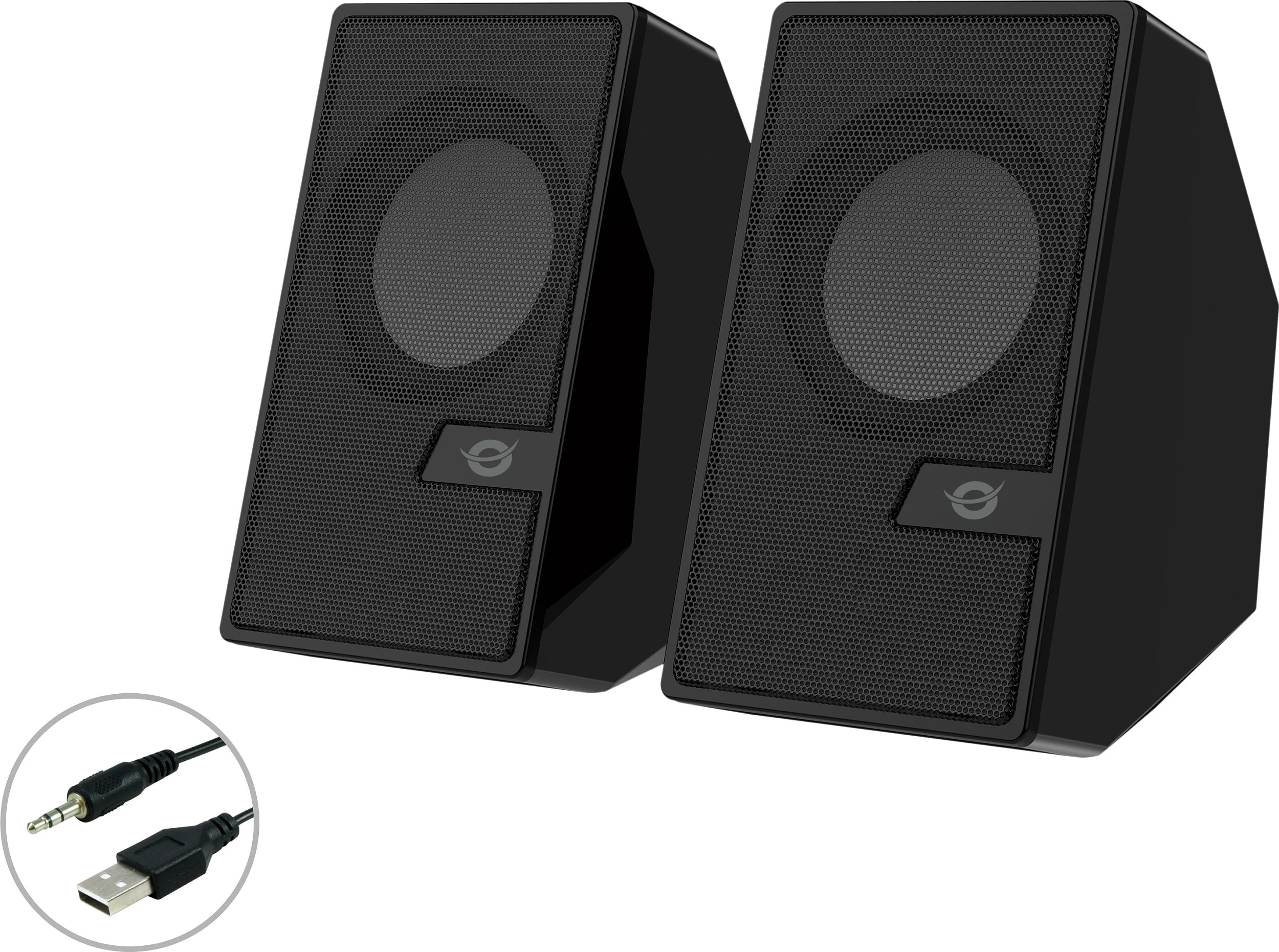 Altoparlantë Conceptronic 2.0 Bluetooth, 6W, me telekomandë, të zi
