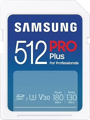 Kartelë SDXC Samsung PRO Plus 512GB, UHS-I, Class 3, e bardhë