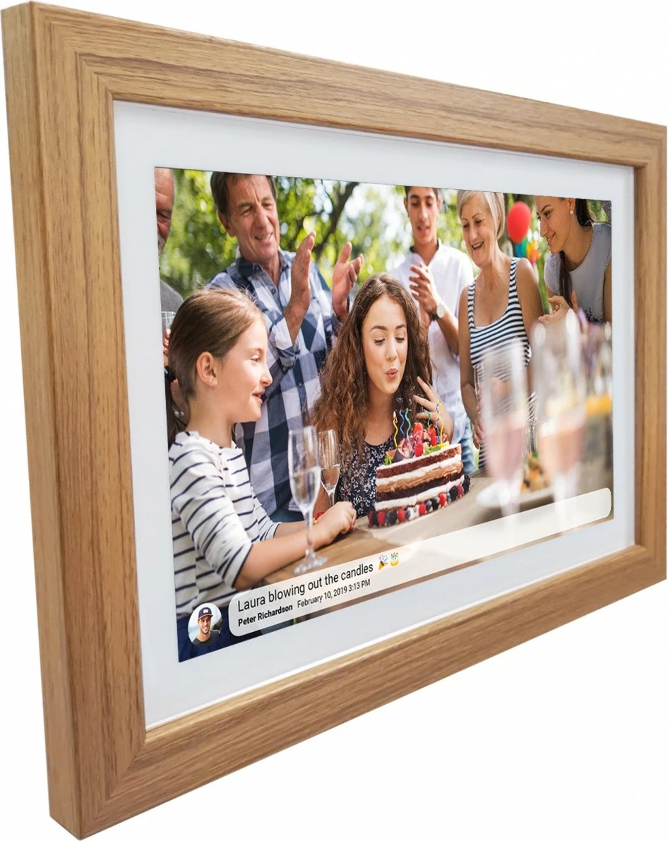 kornizë digjitale Sencor SDF 1083 OAK WiFi 10.1\" IPS Touch 1280x800 4.6GB Wi‑Fi microSD, ngjyrë dru