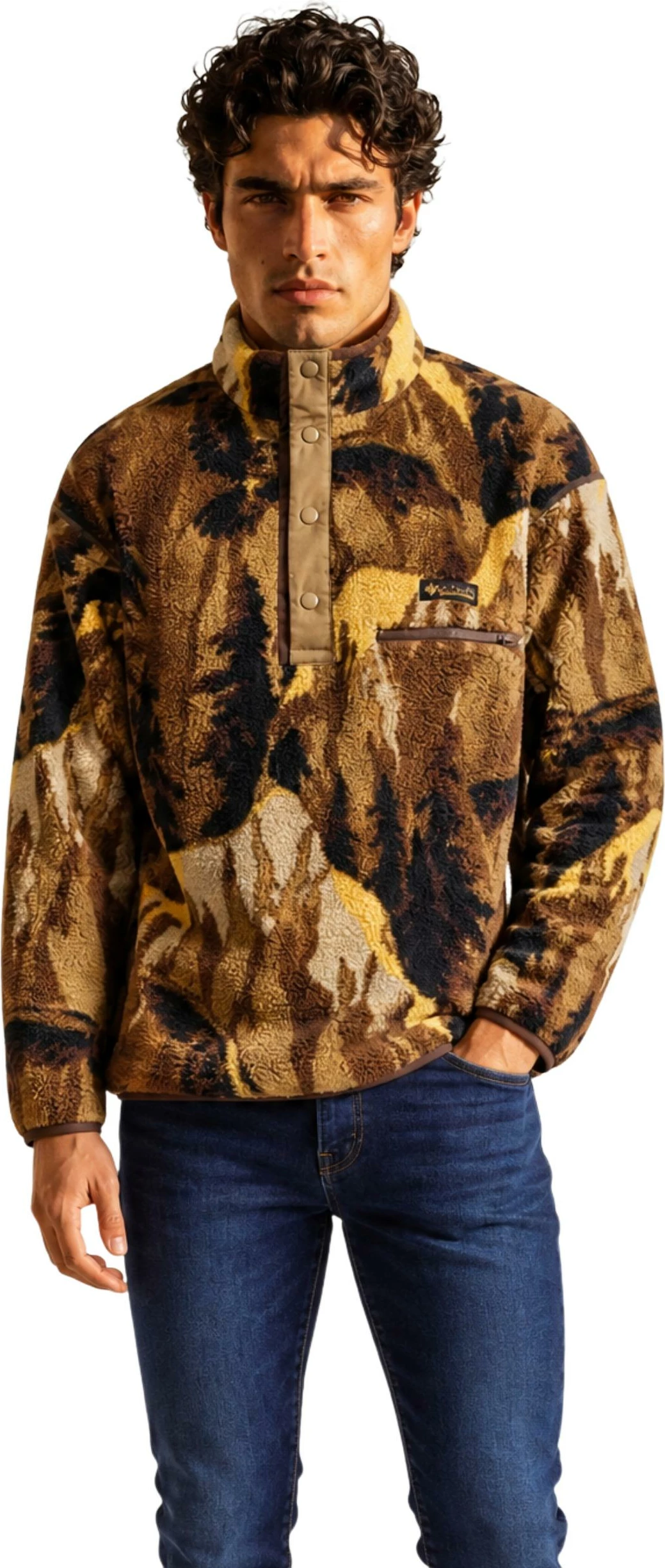 Duks fleece për meshkuj Columbia Helvetia II, i verdhë