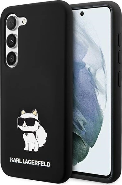Mbështjellës Karl Lagerfeld Silicone Choupette për Samsung Galaxy S24, i zi