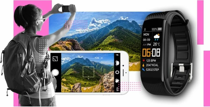 Smartwatch Giewont unisex, rozë