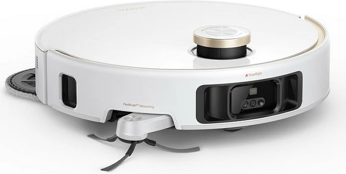 Robot fshesë Dreame MOVA V50 Ultra Complete, me stacion automatik, fshirje e thatë dhe e lagët, 6400 mAh, e bardhë