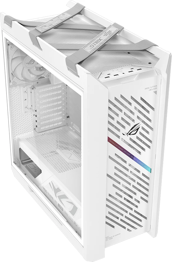 Kasë ASUS ROG Strix Helios II GX601S E-ATX Midi Tower, tempered glass, 4x 140mm fans, White