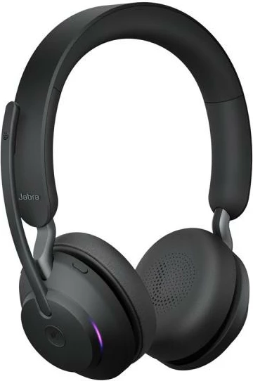 Kufje me mikrofon, Jabra Evolve2 65 MS Stereo On-Ear (26599-999-889), wireless 30m, UC/Teams, Black, me bazë karikimi