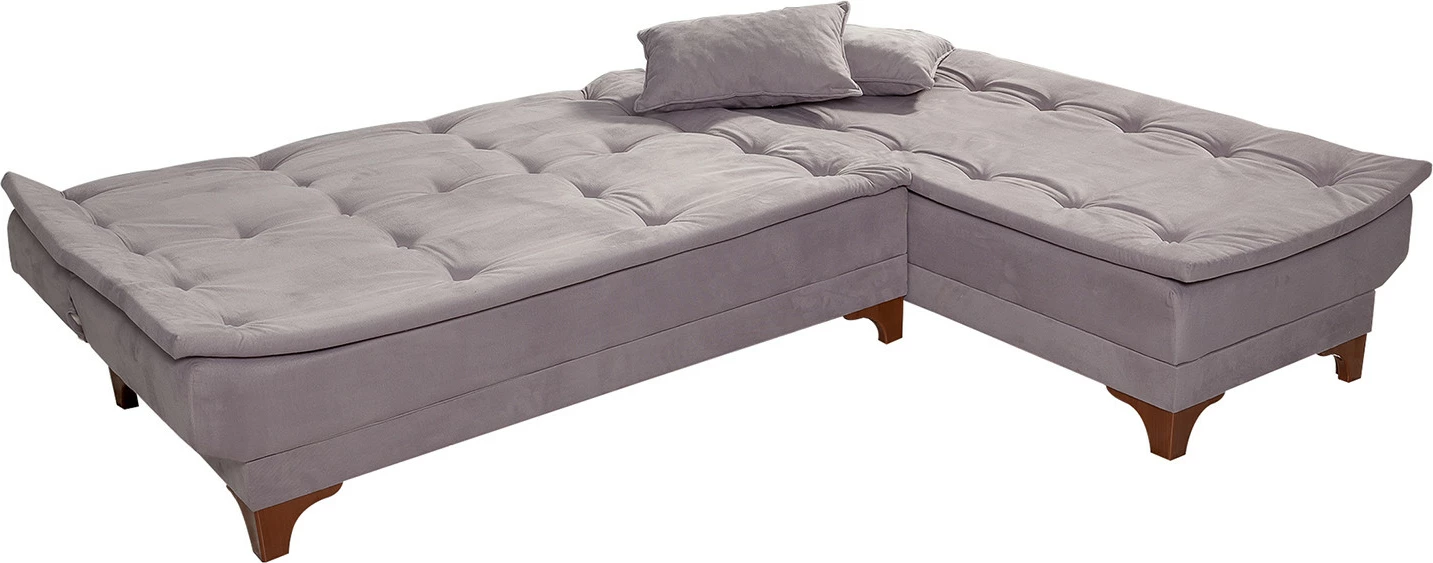 Kënd-sofë krevati Atelier del Sofa, kënd i djathtë, ngjyrë gri