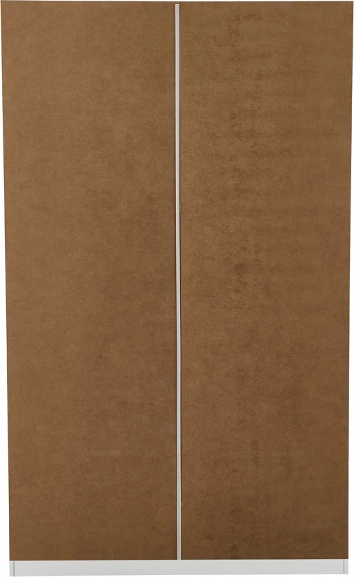 Dollap me 2 dyer, ngjyrë e bardhë, 120x50x200 cm