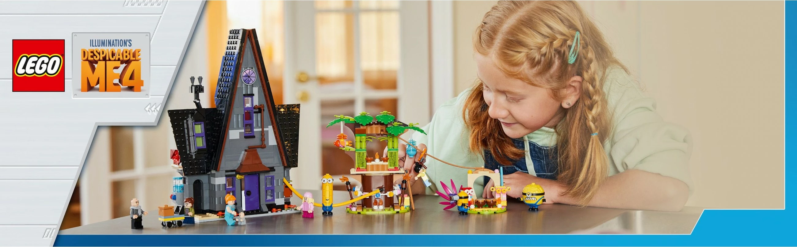 Set ndërtimi LEGO Minions dhe Shtëpia e Familjes së Gru-së, 868 pjesë, 1.31 kg