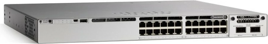 Switch Cisco Catalyst 9300, 24 porta, Gigabit Ethernet, PoE+, Managed, gri