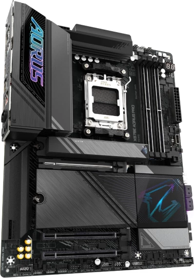 Pllakë amë GIGABYTE X870E AORUS PRO, AM5, ATX, DDR5 deri 256GB, USB4, WiFi 7, 2.5GbE, e zezë