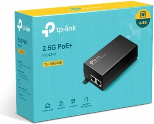 Injektor PoE+ TP-LINK TL-POE260S 2.5Gbps, 30W, i zi