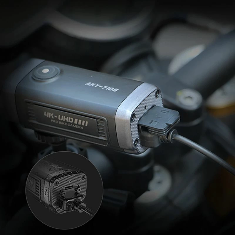 Kamerë sportive AKEEYO AKY-710S për motorra ose biçikleta, e zezë