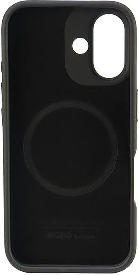 Mbështjellës Audi Synthetic Leather MagSafe për iPhone 16 6.1", i zi, hardcase