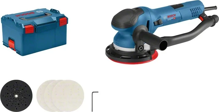 Sander Bosch GET 75-150 Professional, Random orbital, Velcro, 3300-7300 RPM, Zi, Blu