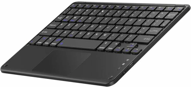 Tastierë wireless Bluetooth BLACKVIEW K1 ultra-slim universale me touchpad, layout ENG, e zezë