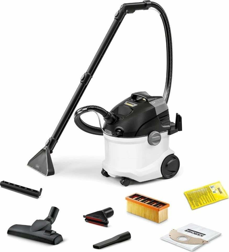 Pastrues tapeti Karcher SE 5 (1.081-230.0) 1000W 4L/4L me aksesorë, zi/bardhë