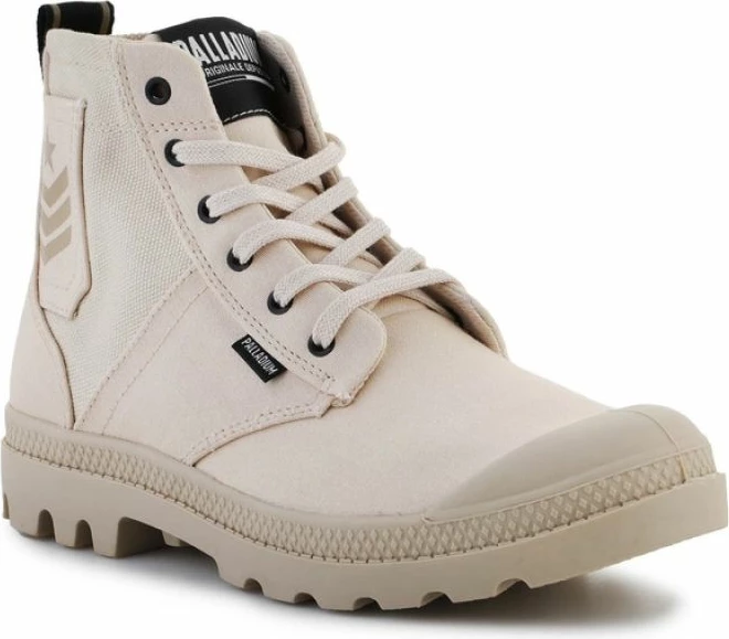 Çizme Palladium për femra, ngjyrë krem