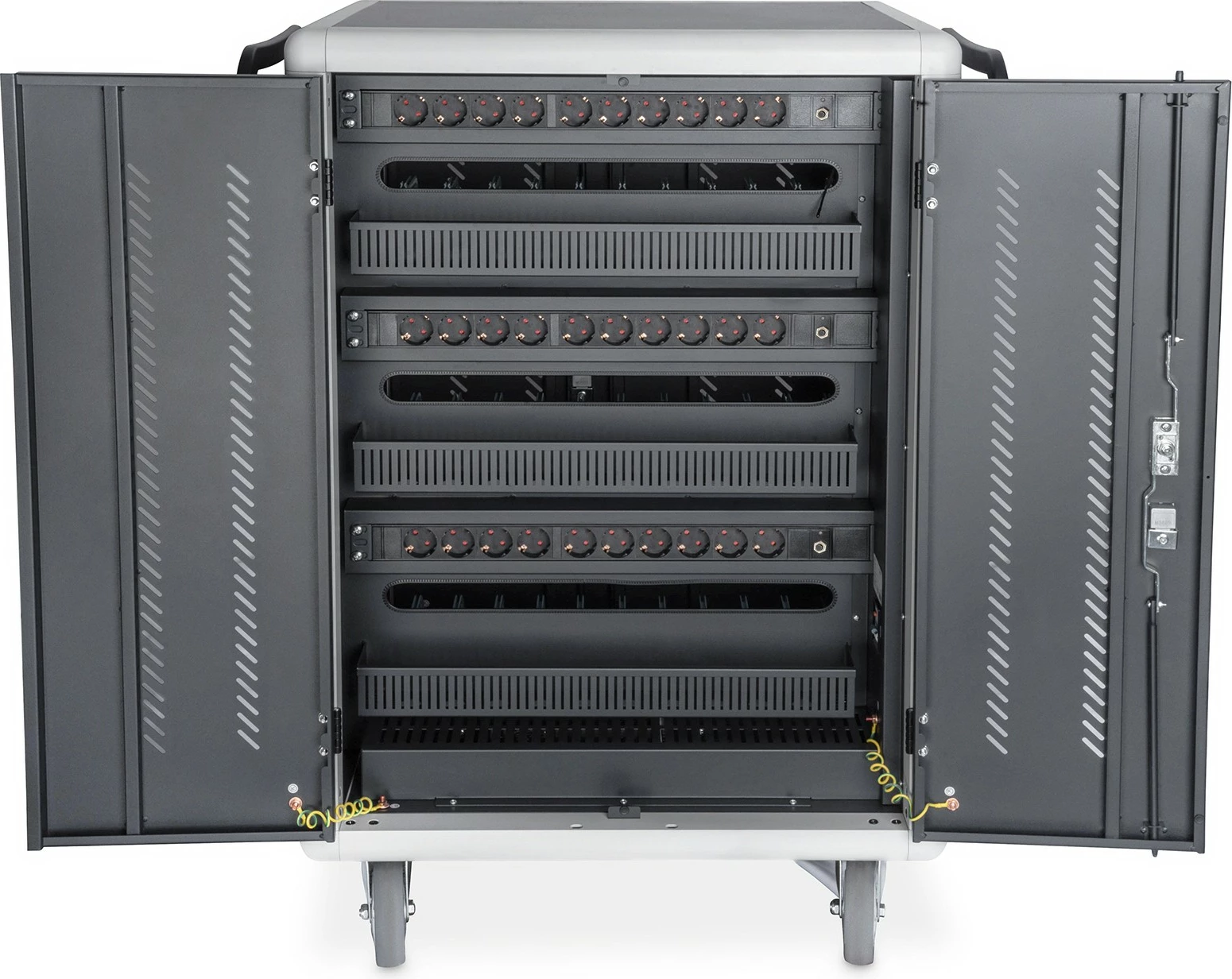 Kasë karikimi portabile Digitus, për 30 laptopë/tableta deri 15.6 inç, UV-C, e zezë