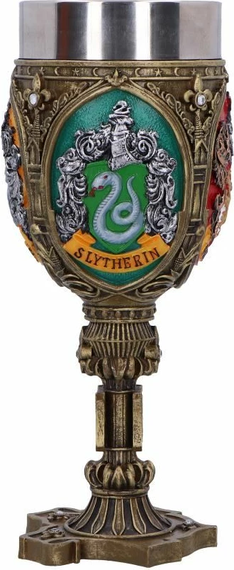 Kupë koleksionuese NEMESIS NOW Harry Potter Four House, 19.7 cm, me insert çelik inox, në kuti dhurate