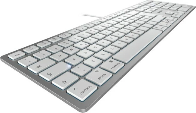 Tastierë Cherry KC 6000C për Mac, Wired, USB, Scissor key switch, QWERTZ, Silver
