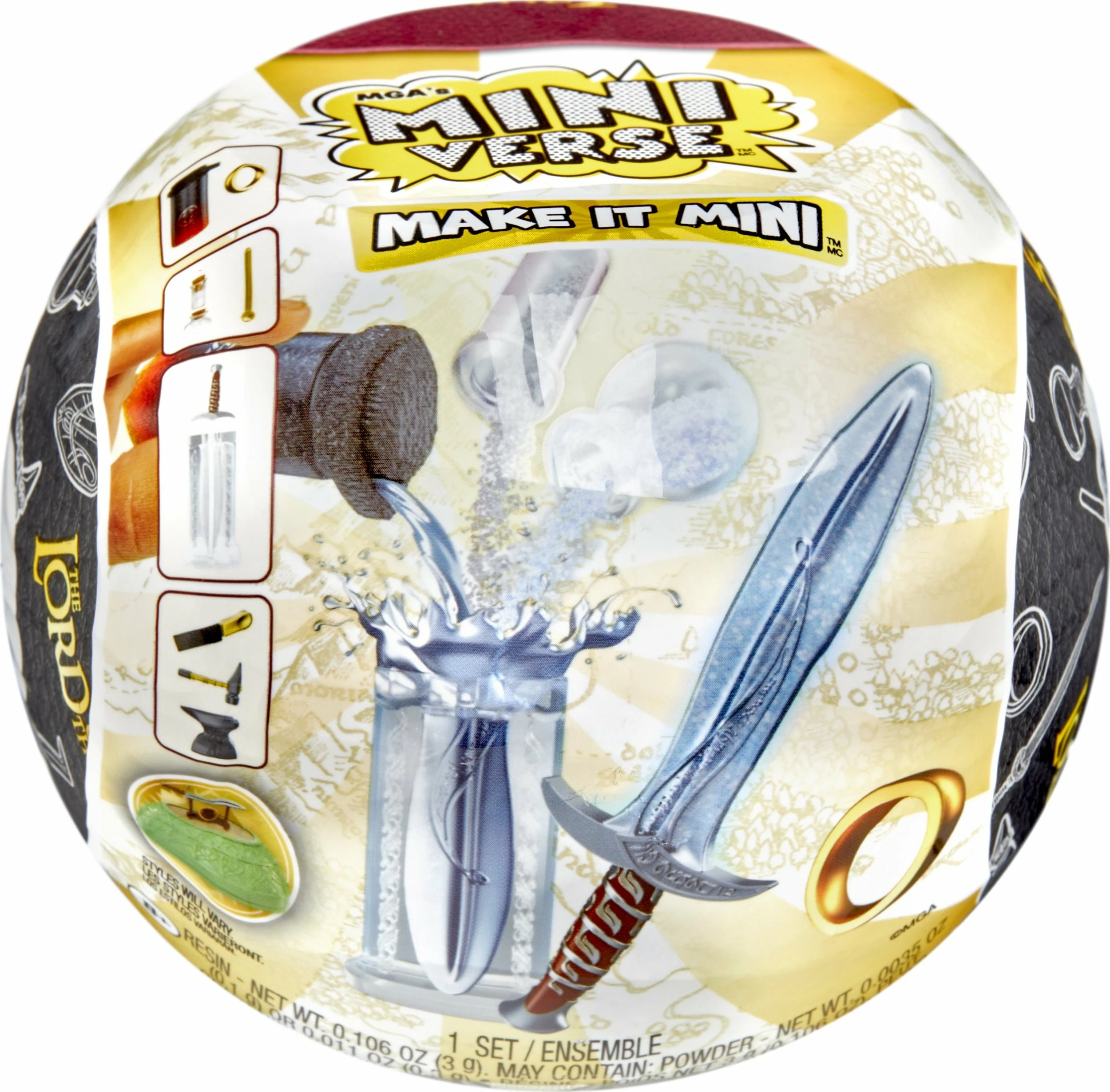 Set miniaturash kreative DIY MGA Miniverse Mini Lord of the Rings, surprizë ball