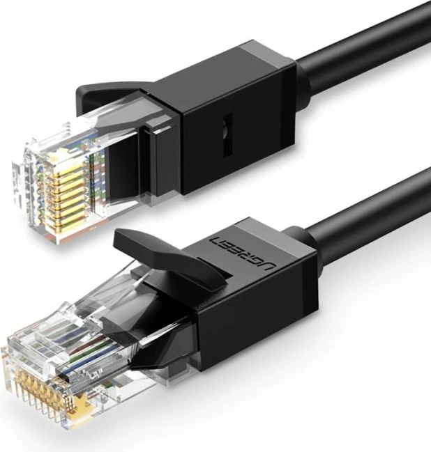 kabllo LAN UGREEN 20162, Cat6 UTP, 5m, RJ45, e zezë, polybag