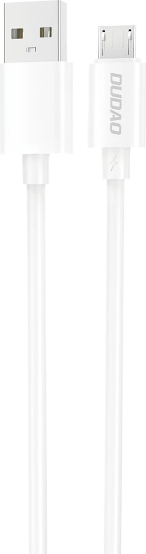 Kabllo karikimi dhe të dhënash Dudao L4SM, 1m, USB-A në Micro USB, Bardhë