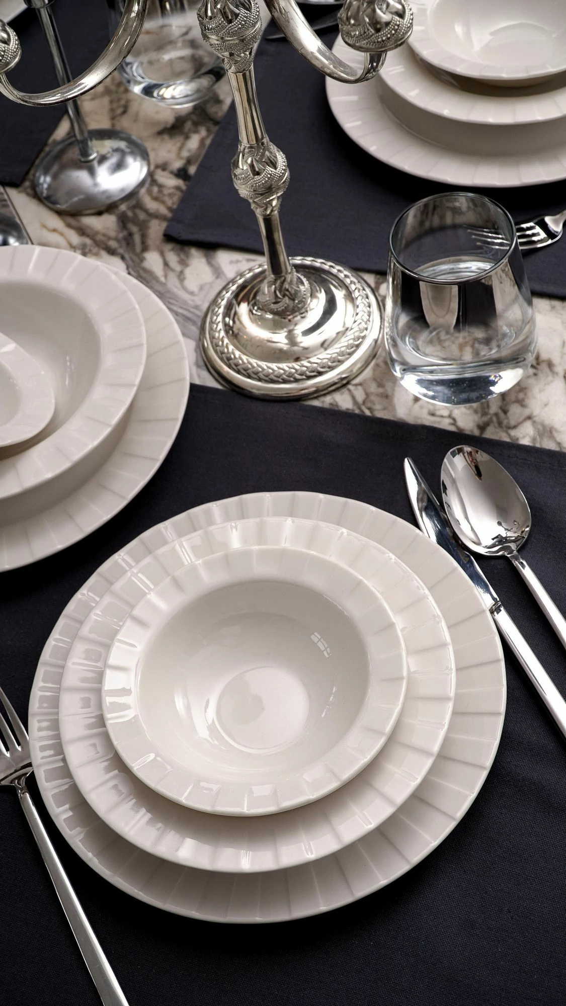 Set darke (18 cope), Hermia Concept, Zumrut, porcelan i bardhe