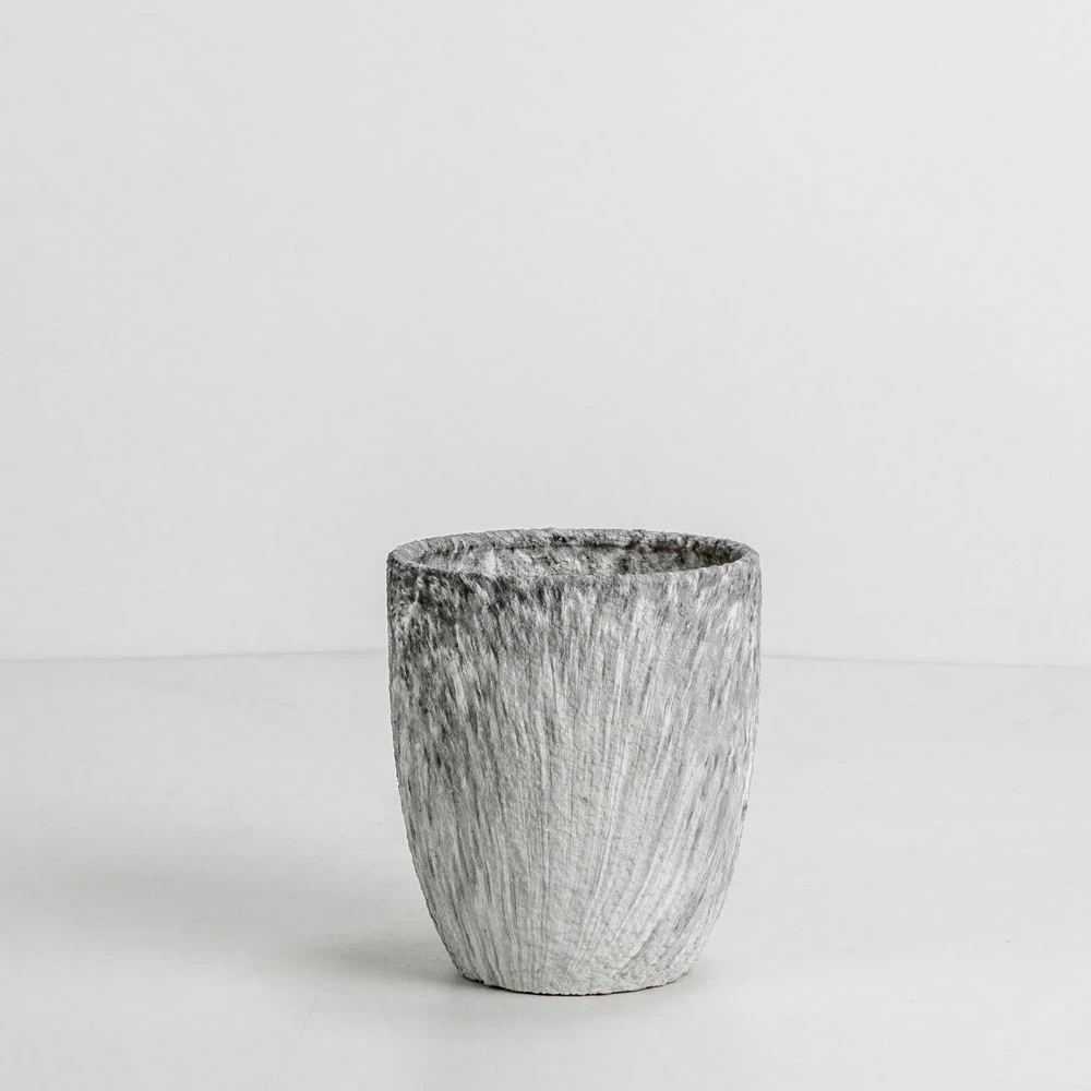 Set vazo VINSON, 3 copë, qeramikë, gri-bardhë, 30x30x31 cm