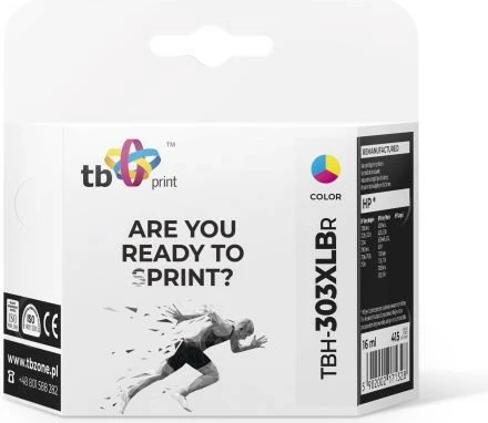 Kartrixh bojë TB Print TBH-303XLCR, për HP Envy Photo/Inspire/Tango, Color, 16ml, i ripërtërirë
