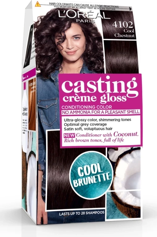 Ngjyrë për flokë Loreal Casting, 4102 Cool Chestnut 48 ml