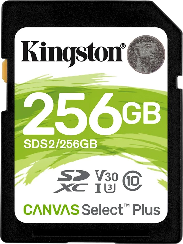 Kartë memorie SD, Kingston Canvas Select Plus, 256GB
