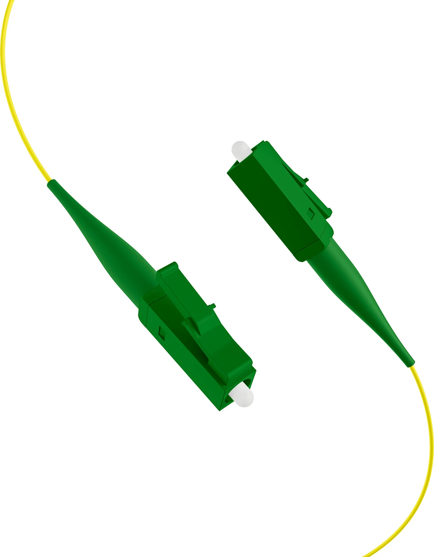 Kabllo fibër optike EFB Elektronik FTTH-PIGTAIL-LCA1, LC/APC OS2 single-mode, 2 m, 6x LC–6x LC, verdhë/jeshile