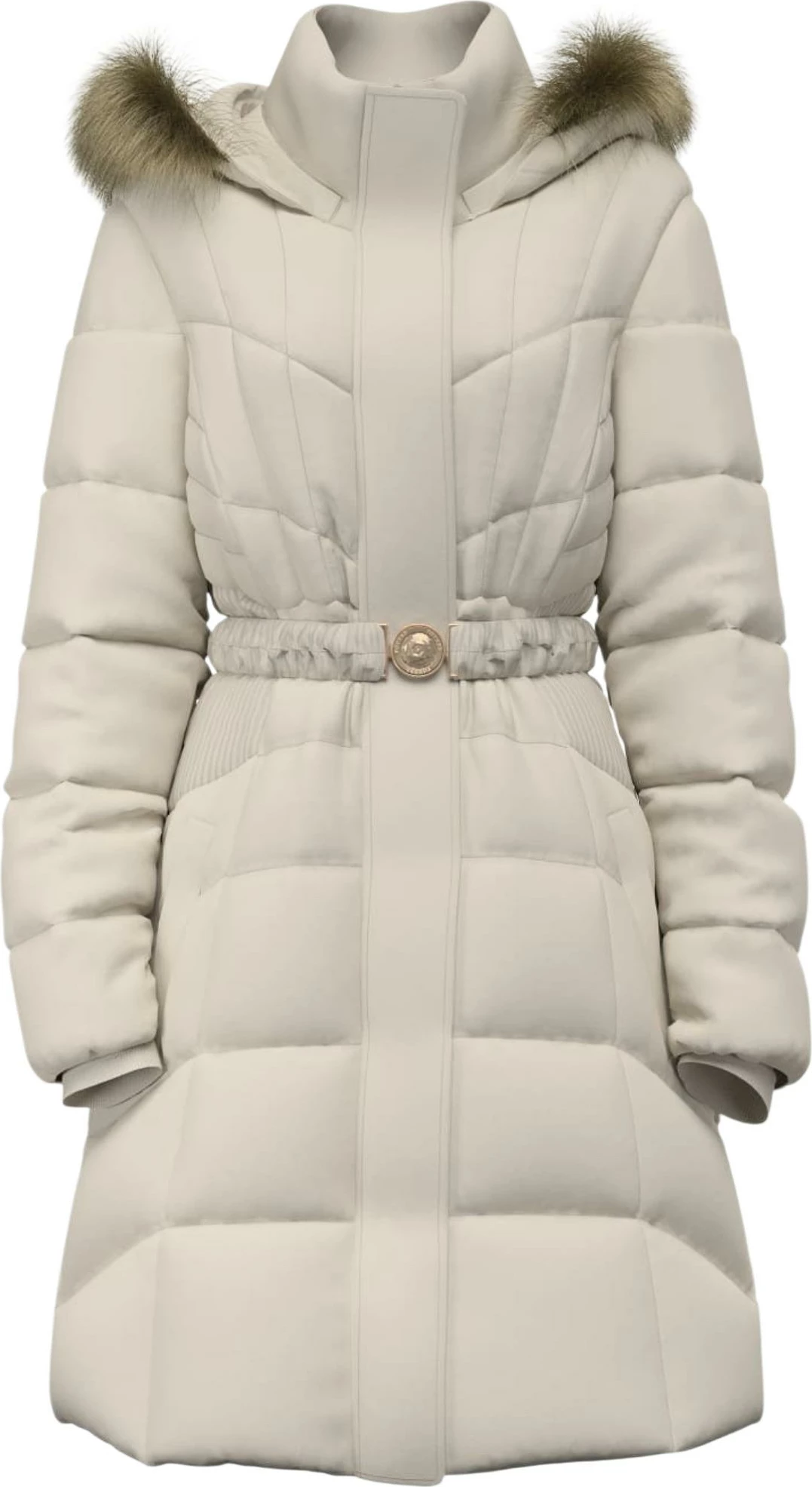 Pallto puffer për femra Guess Marina Medium RE W6BL37 W4085, bezhë e çelët [Madhësia: XL]