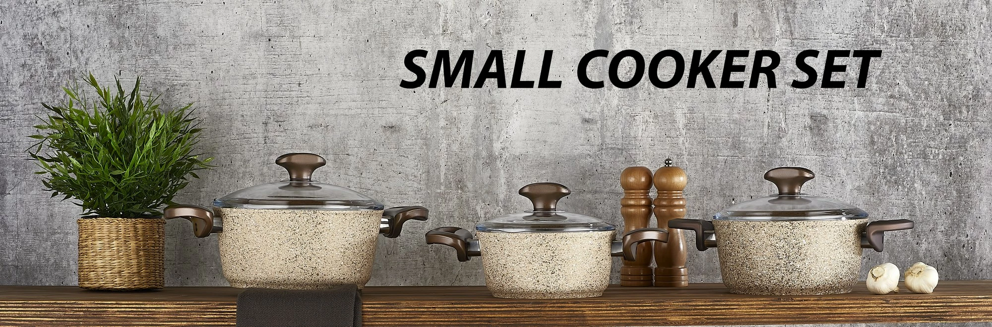 Set tenxheresh (6 copë), krem, Hermia Concept, CRE 3032