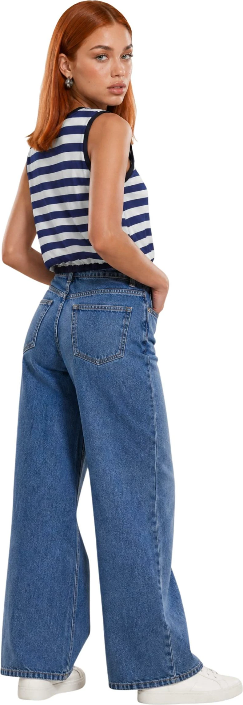 Maicë crop për femra I am 26038, blu [Madhësia: M]