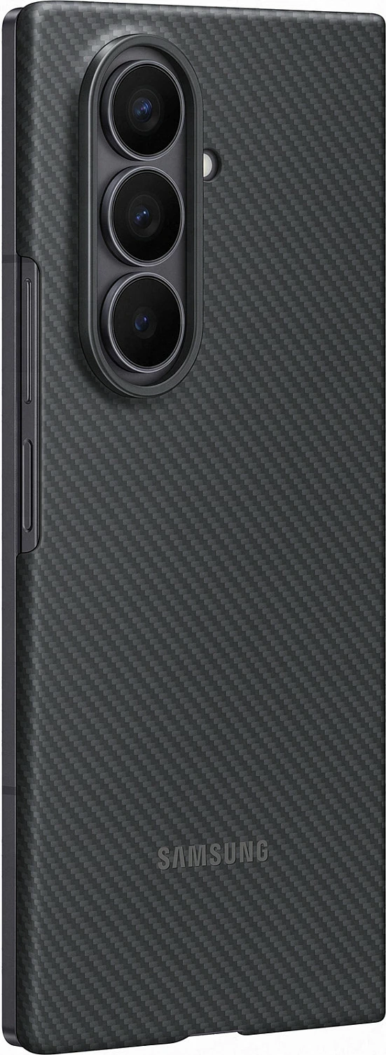 Mbështjellës Samsung Carbon Shield për Galaxy Fold7, silikon, i zi