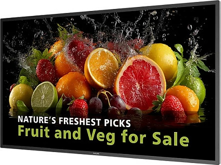 Ekran profesional Philips D-Line 43BDL5050D, 43", 4K UHD, Android 14, 24/7, 600 nits