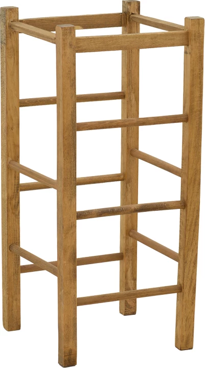 Karrige për bar pa mbështetëse Bodier dru arre 35x35x78cm