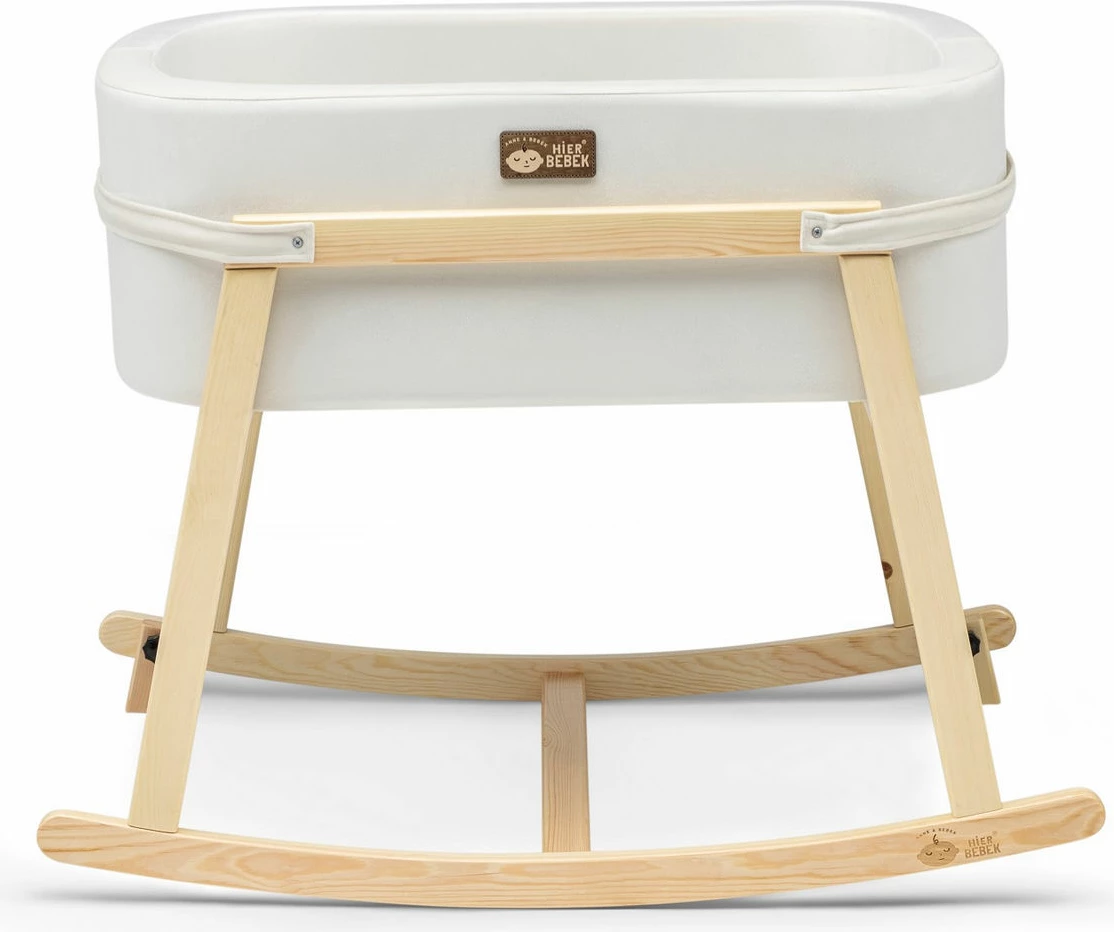 Djep Skye Decor, bardhë, natyrale