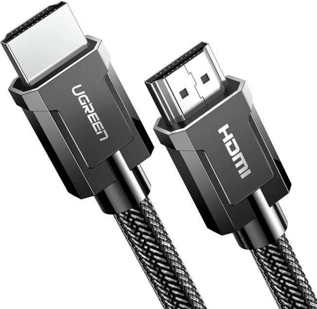kabl HDMI UGREEN 80602 HDMI 2.1, 3m, 8K@60Hz / 4K@120Hz, 48Gbps, eARC, HDR, me kuti, e zezë