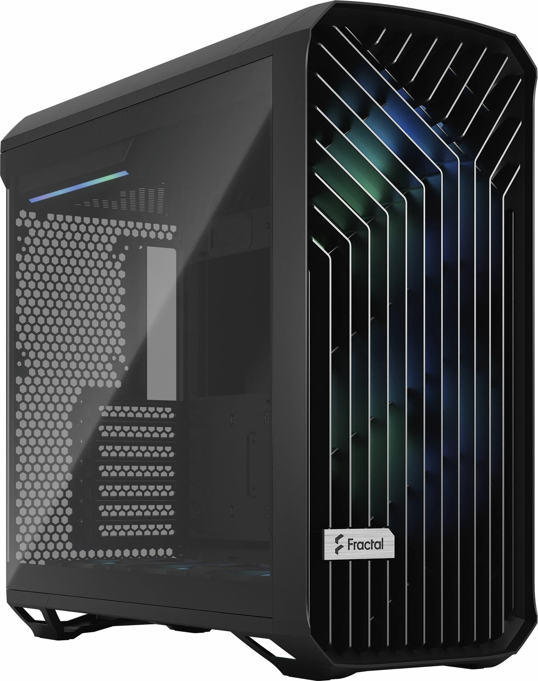 Kasë Fractal Design Torrent RGB TG Light Tint FD-C-TOR1A-04, Full Tower, e zezë